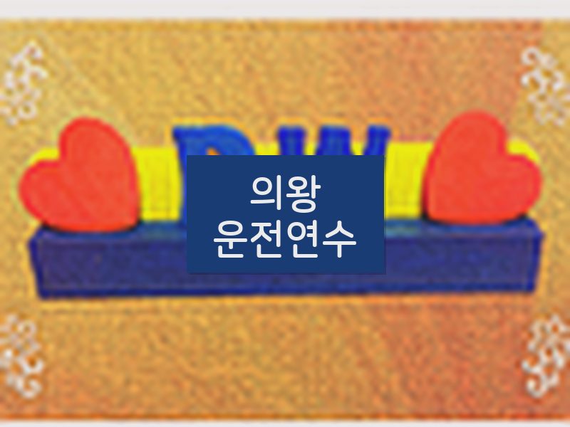 의왕운전연수 후기