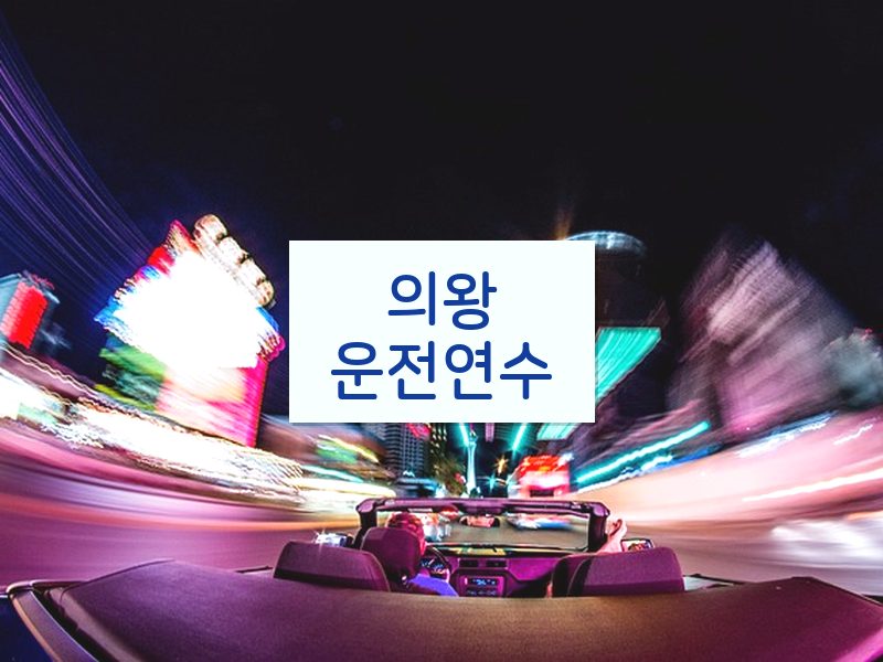 의왕운전연수 후기