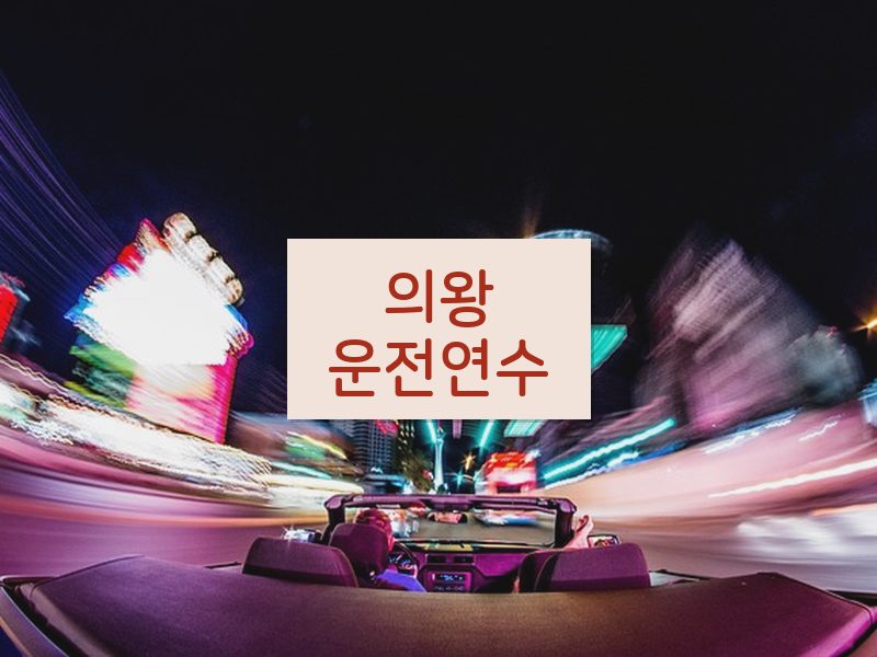 의왕운전연수 후기