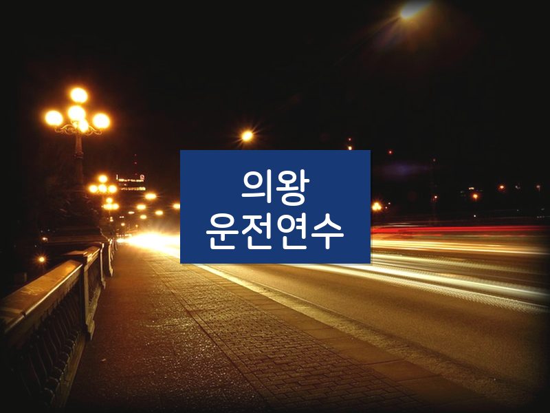 의왕운전연수 후기