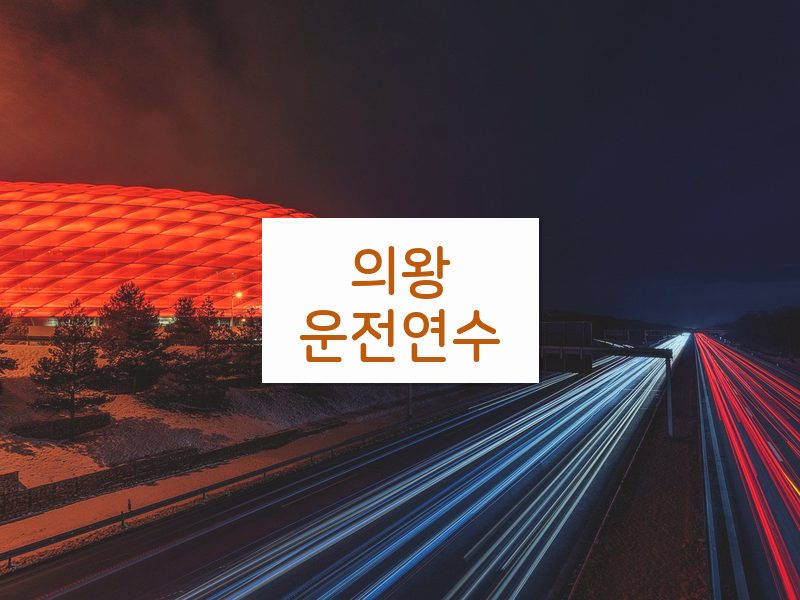 의왕운전연수 후기