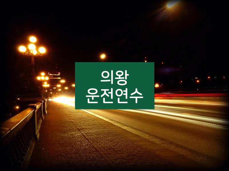 의왕운전연수 후기
