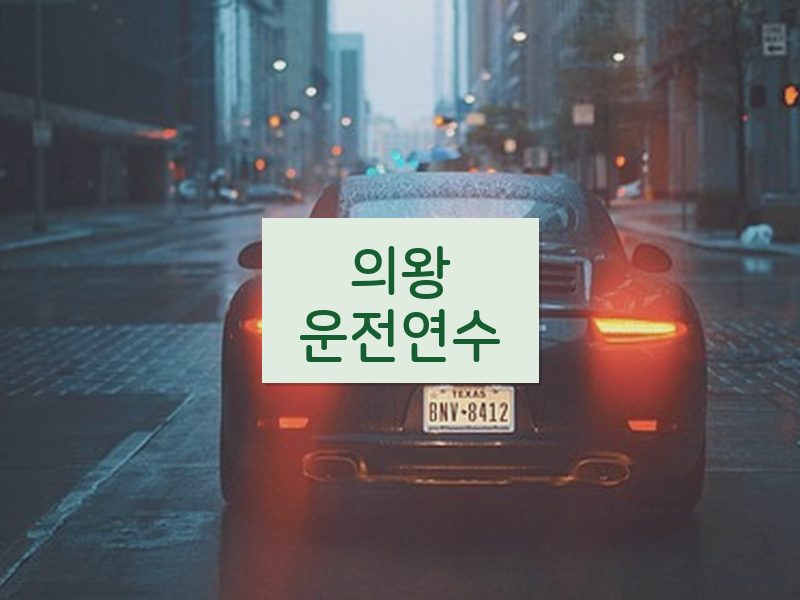 의왕운전연수 후기