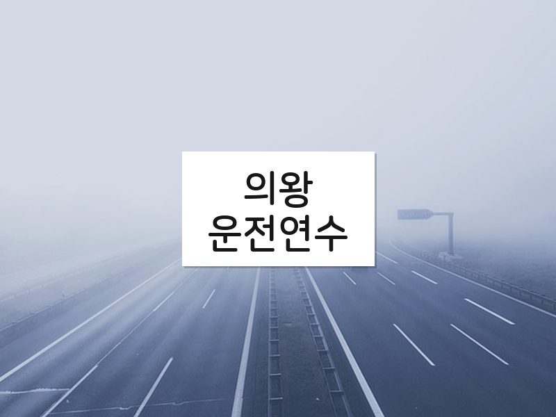 의왕운전연수 후기