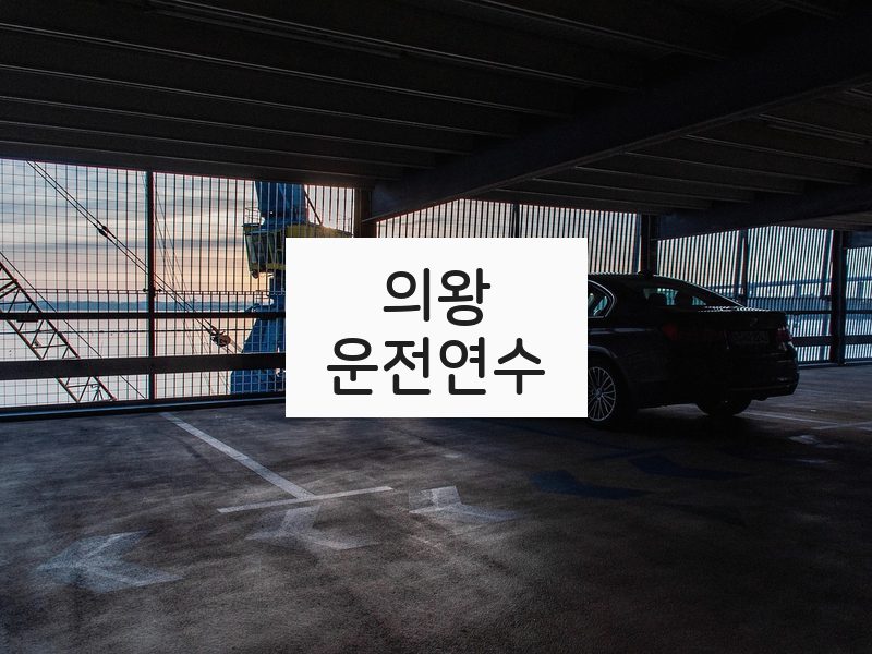 의왕운전연수 후기