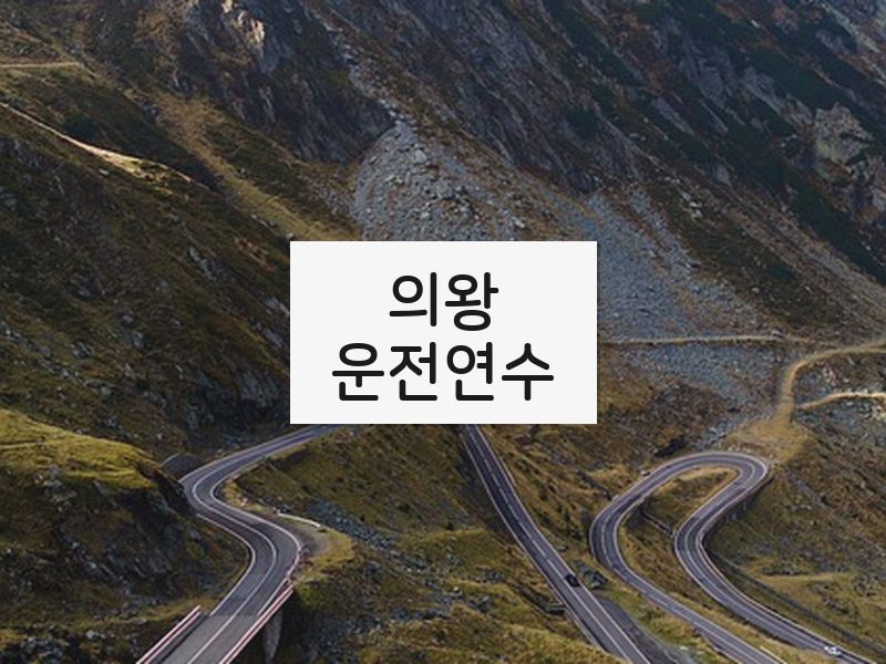 의왕운전연수 후기
