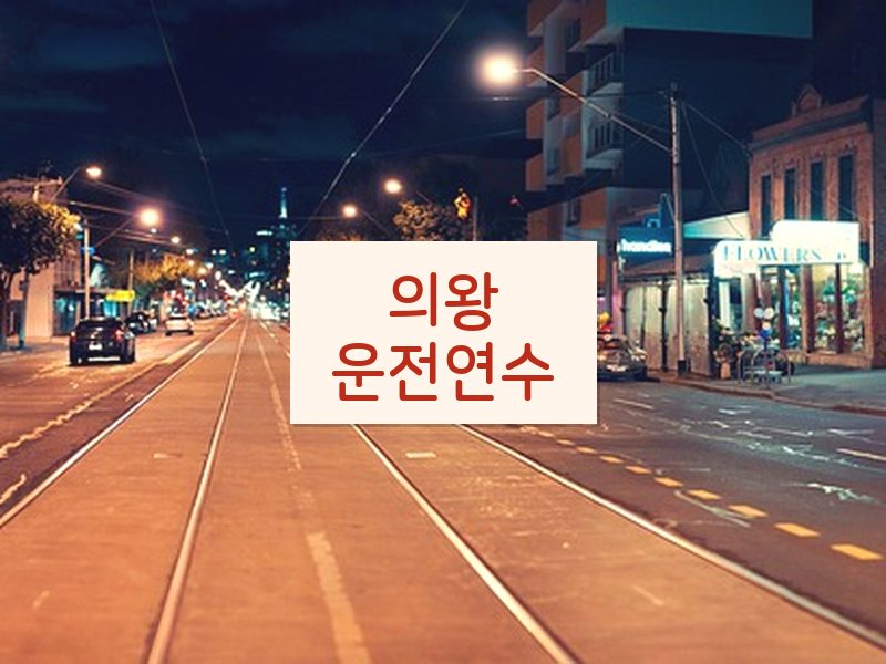 의왕운전연수 후기