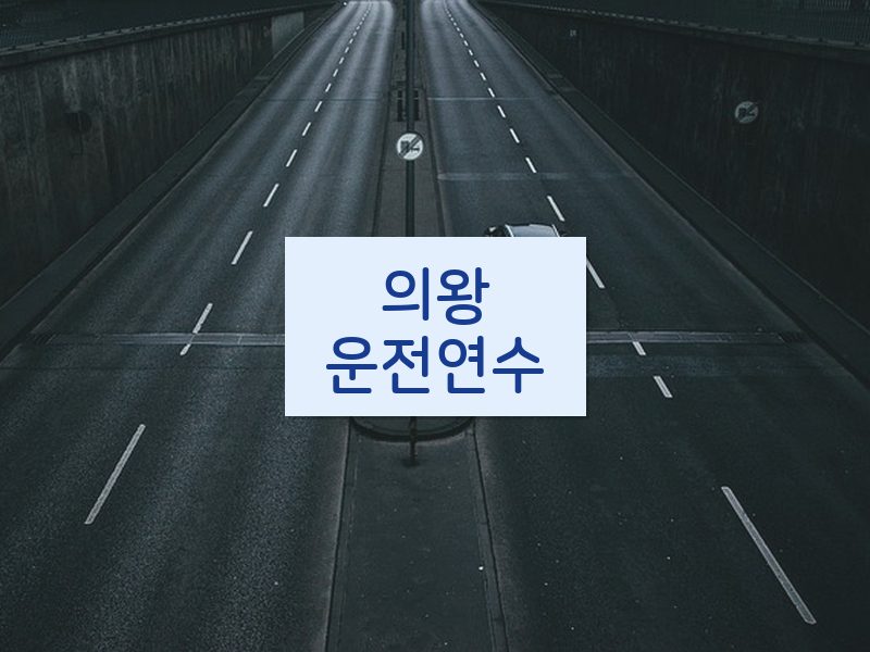 의왕운전연수 후기