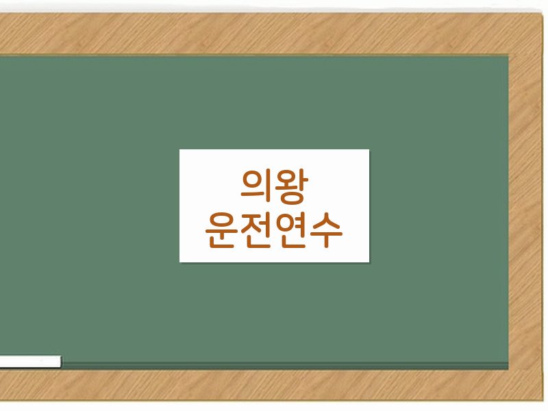 의왕운전연수 후기
