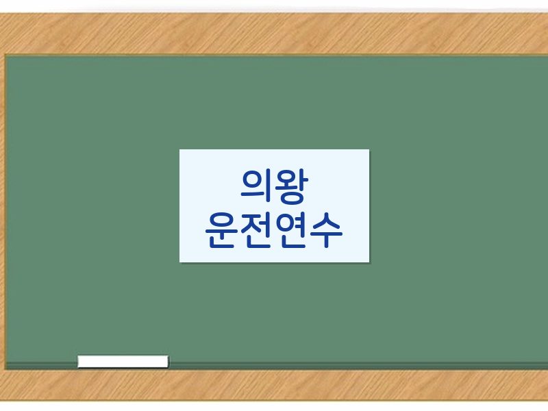 의왕운전연수 후기