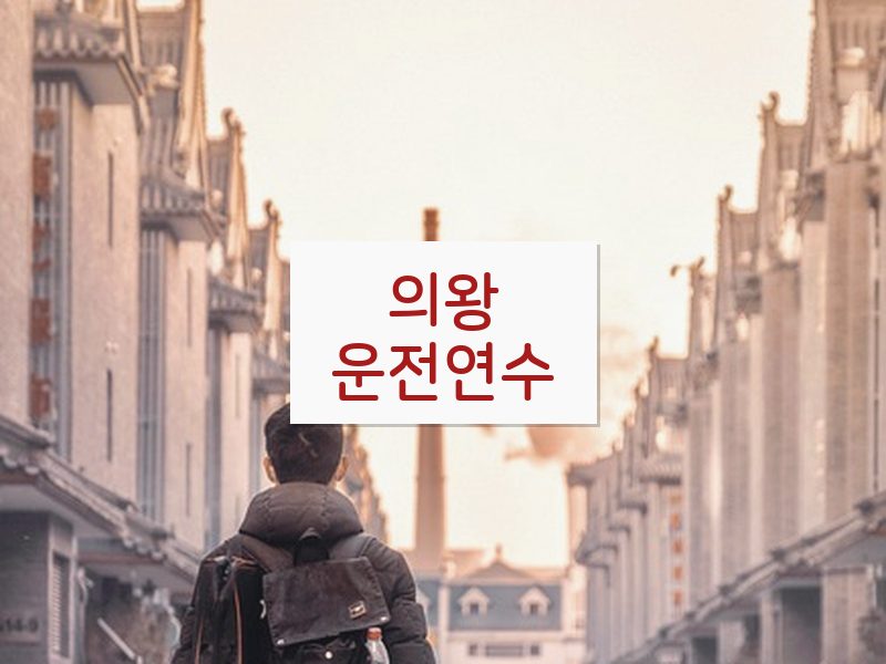 의왕운전연수 후기