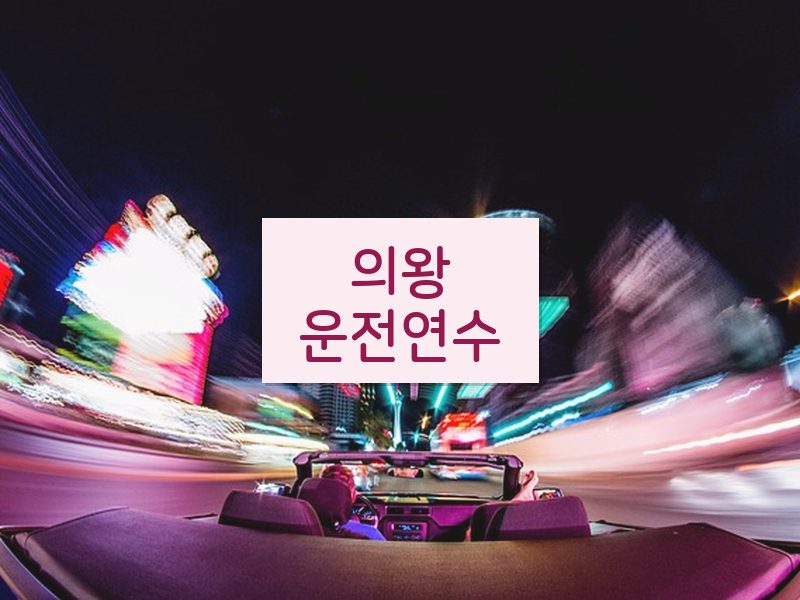 의왕운전연수 후기
