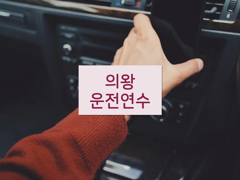 의왕운전연수 후기