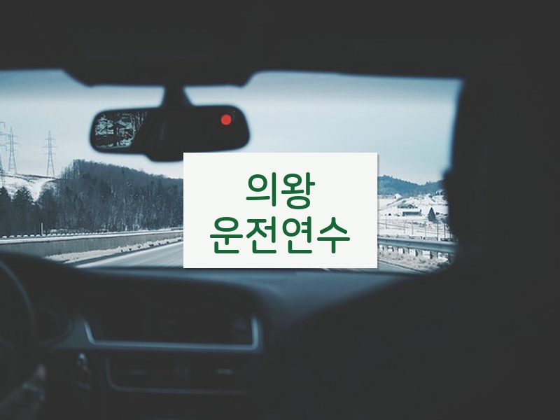 의왕운전연수 후기