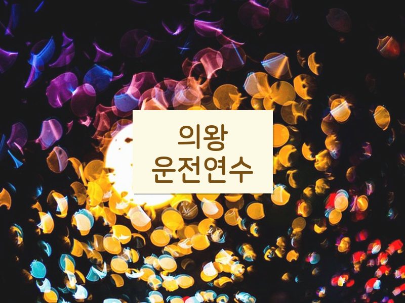의왕운전연수 후기