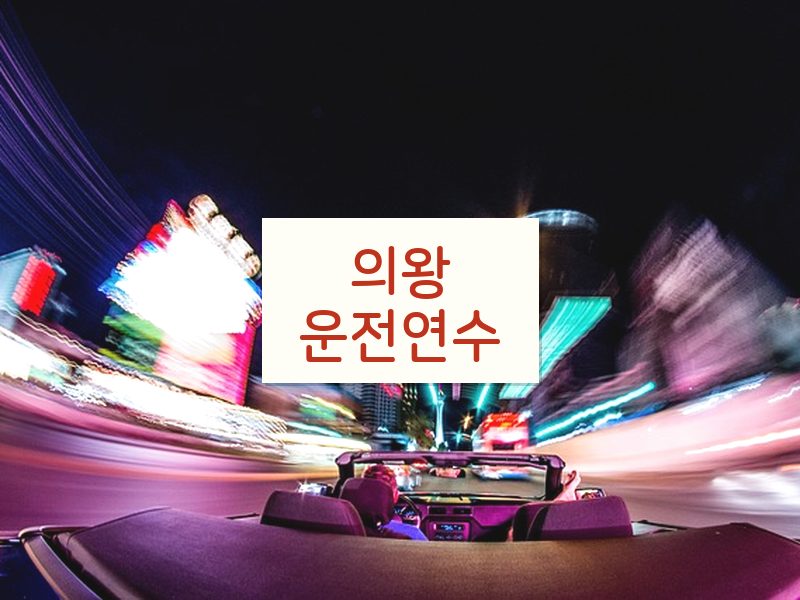 의왕운전연수 후기