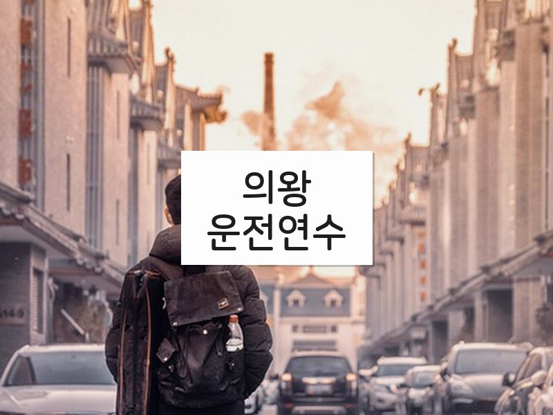 의왕운전연수 후기