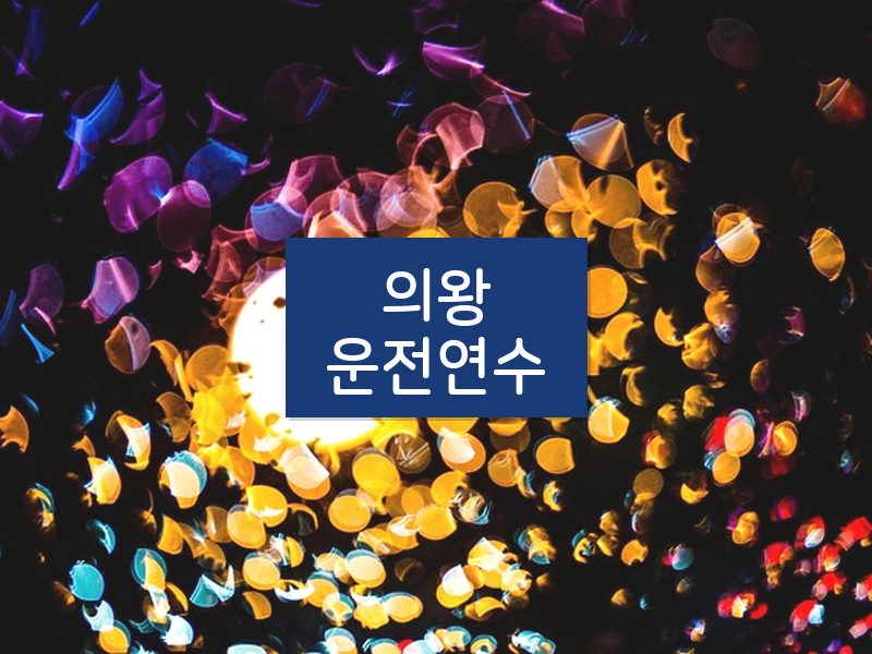 의왕운전연수 후기