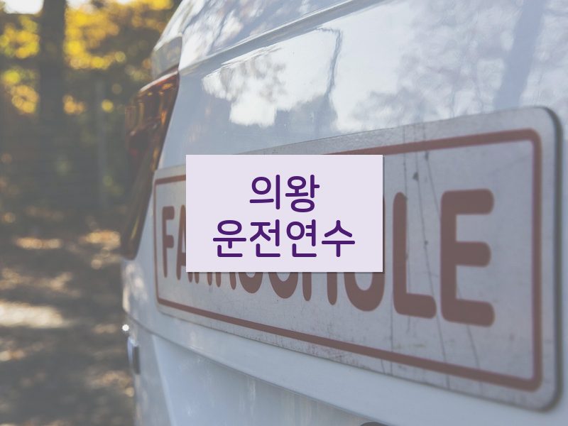 의왕운전연수 후기