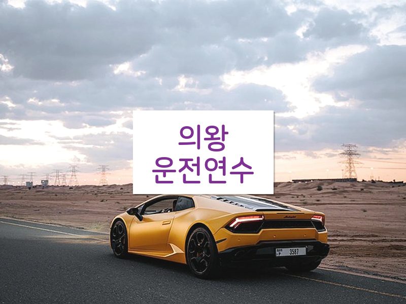 의왕운전연수 후기