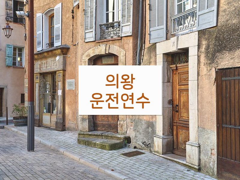 의왕운전연수 후기