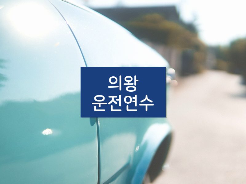 의왕운전연수 후기