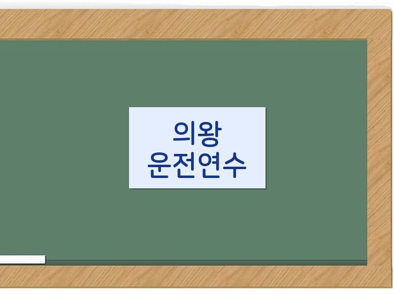 의왕운전연수 후기