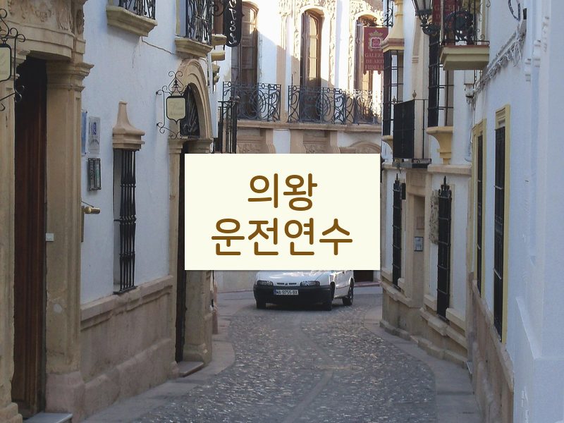 의왕운전연수 후기