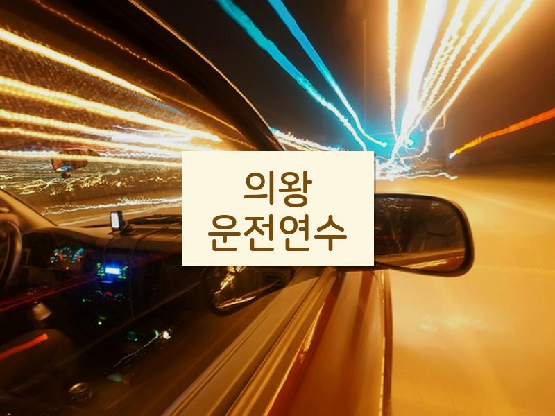 의왕운전연수 후기