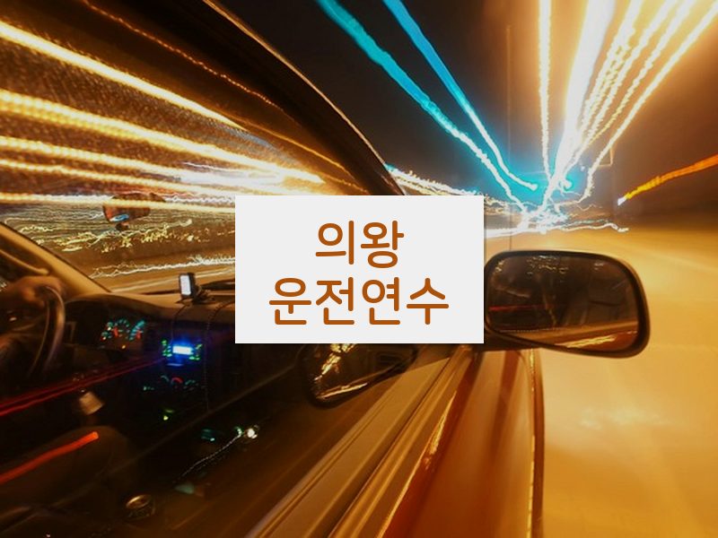의왕운전연수 후기
