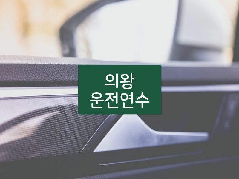의왕운전연수 후기