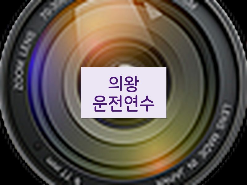 의왕운전연수 후기