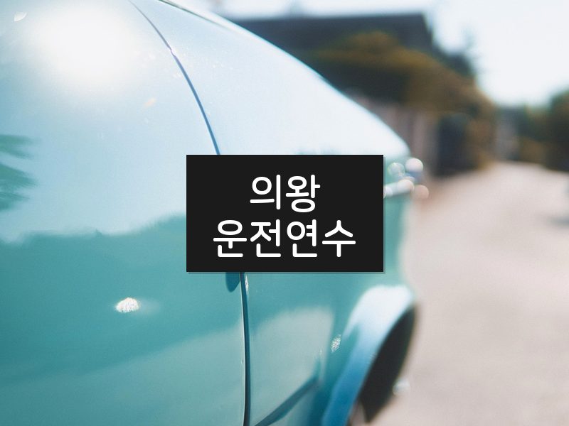 의왕운전연수 후기
