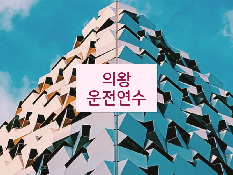 의왕운전연수 후기