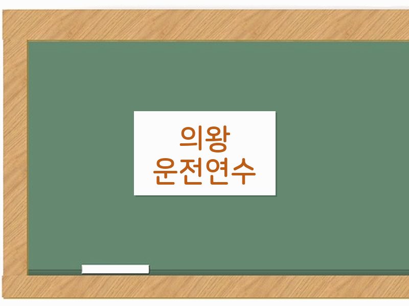 의왕운전연수 후기