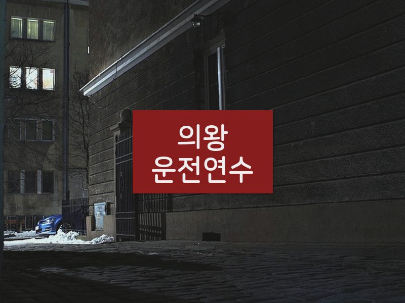 의왕운전연수 후기