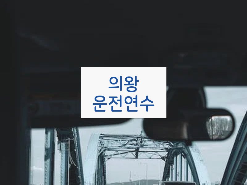 의왕운전연수 후기