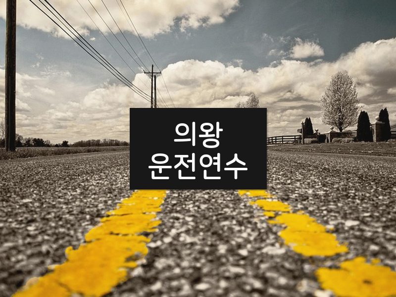 의왕운전연수 후기