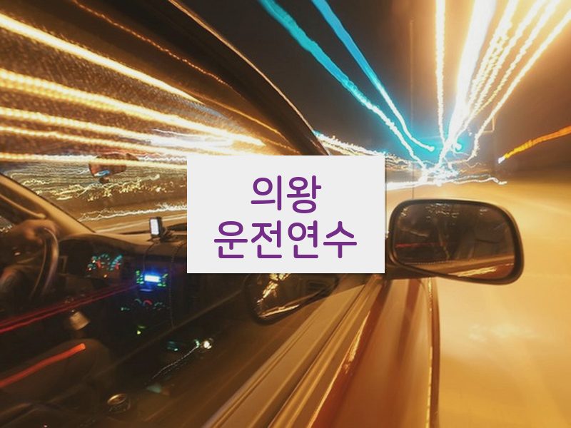 의왕운전연수 후기