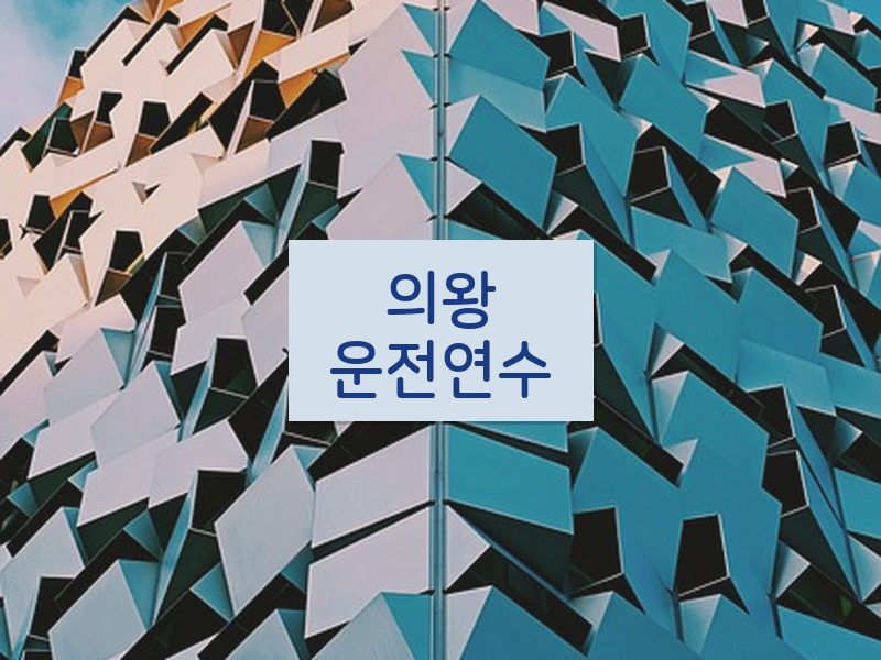 의왕운전연수 후기