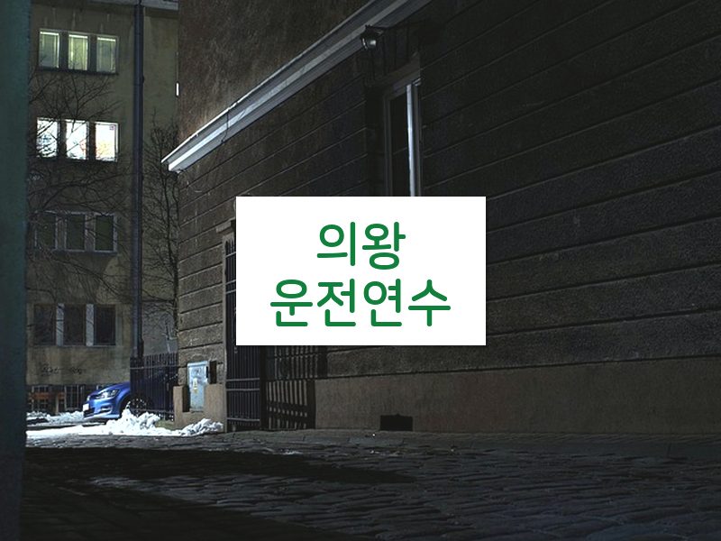 의왕운전연수 후기