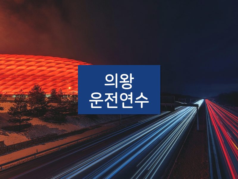 의왕운전연수 후기