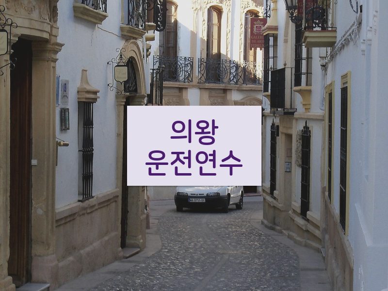 의왕운전연수 후기