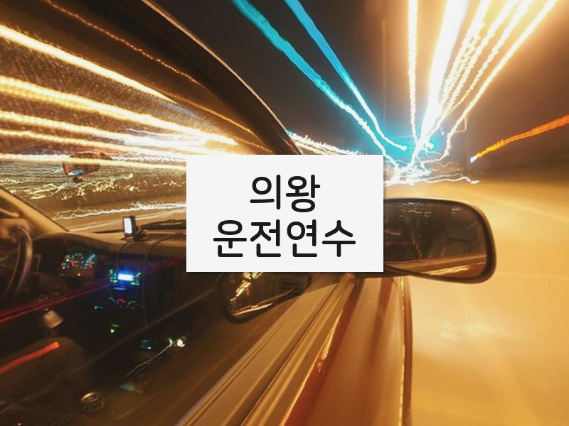 의왕운전연수 후기