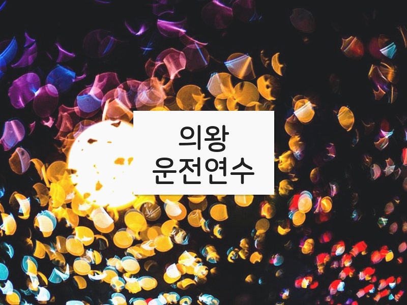 의왕운전연수 후기