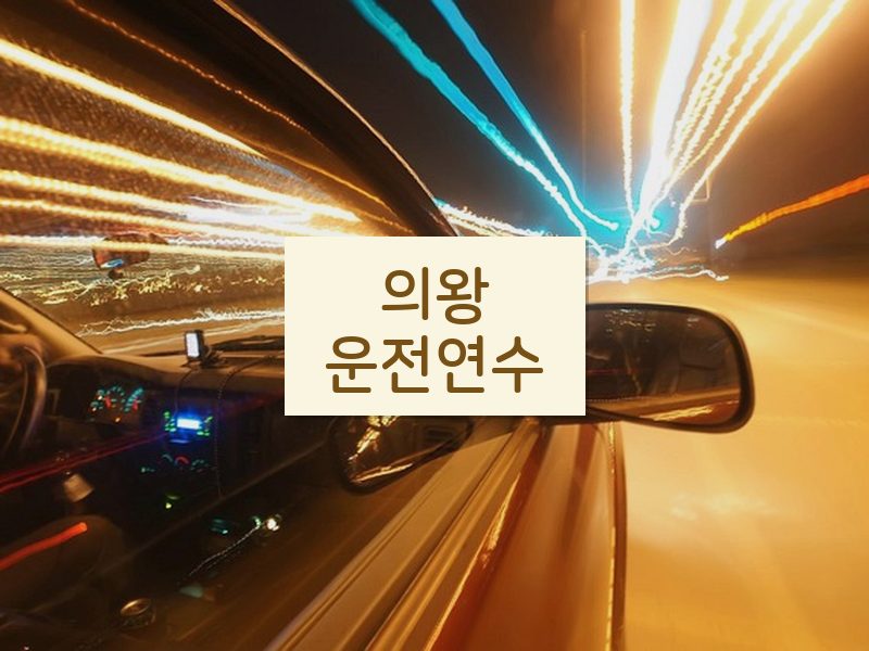 의왕운전연수 후기
