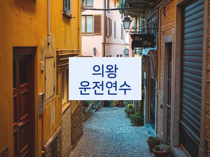 의왕운전연수 후기