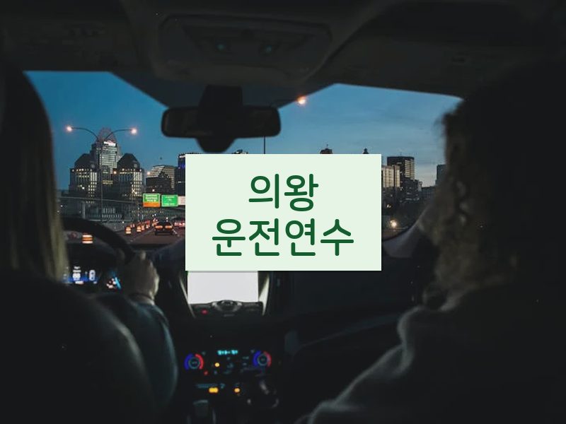 의왕운전연수 후기
