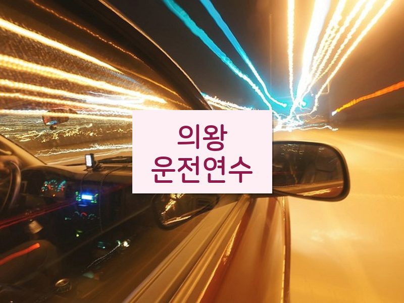 의왕운전연수 후기